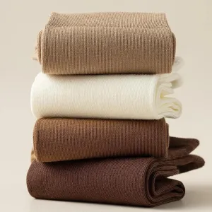 4 Pairs Women's Loose Cotton Socks