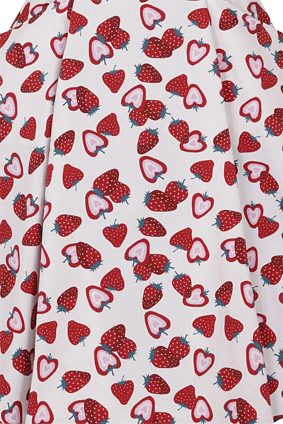 Alexa Strawberry Suspender Swing Skirt- ALMOST GONE!