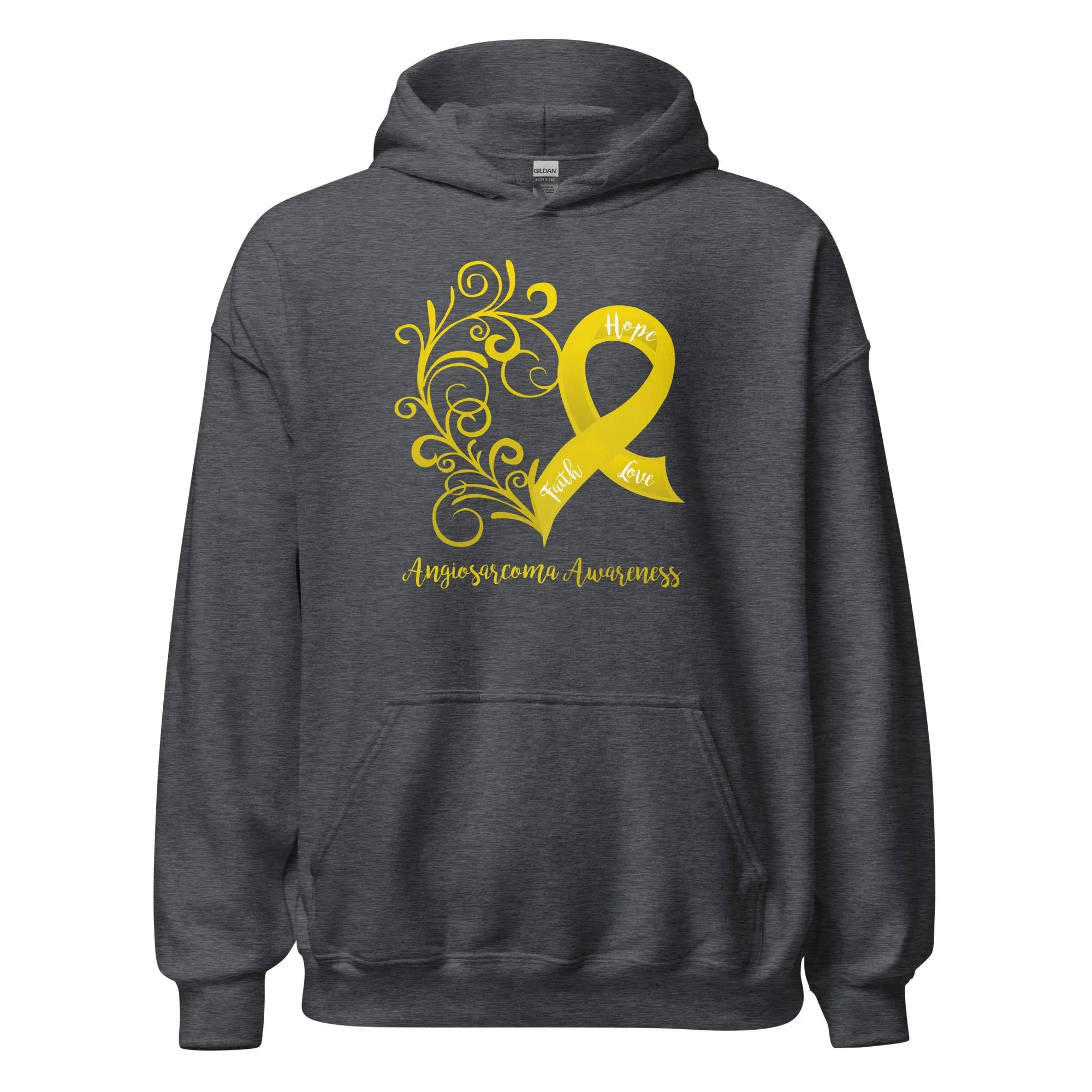 Angiosarcoma Awareness Heart Hoodie