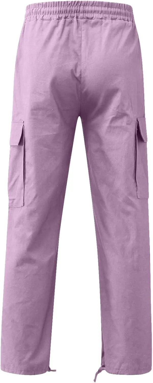 Cargo Pants for Men Relaxed Fit Mens Cargo Pants Hiking Pants with 6 Pocket Lightweight Casual Baggy Overalls Jogger
