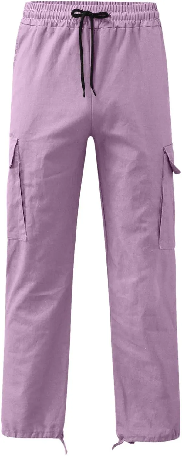 Cargo Pants for Men Relaxed Fit Mens Cargo Pants Hiking Pants with 6 Pocket Lightweight Casual Baggy Overalls Jogger