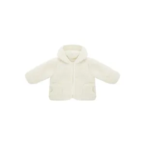 coat jacket sherpa - natural white