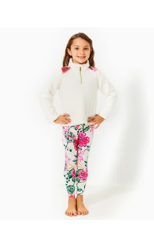 Girls Mini Wallen Half-Zip Sherpa Coconut
