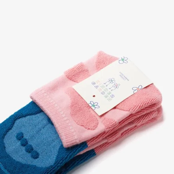 GOODPAIR SOCKS X KINDERGARDEN | Clooud Coral Socks: Colorful Patterned Socks