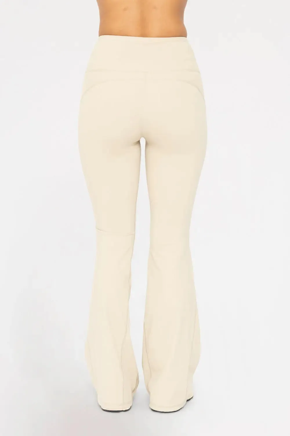 Mono B High-Waisted Flare Leggings  Sculpting, Stretchy & Ultra-Flattering