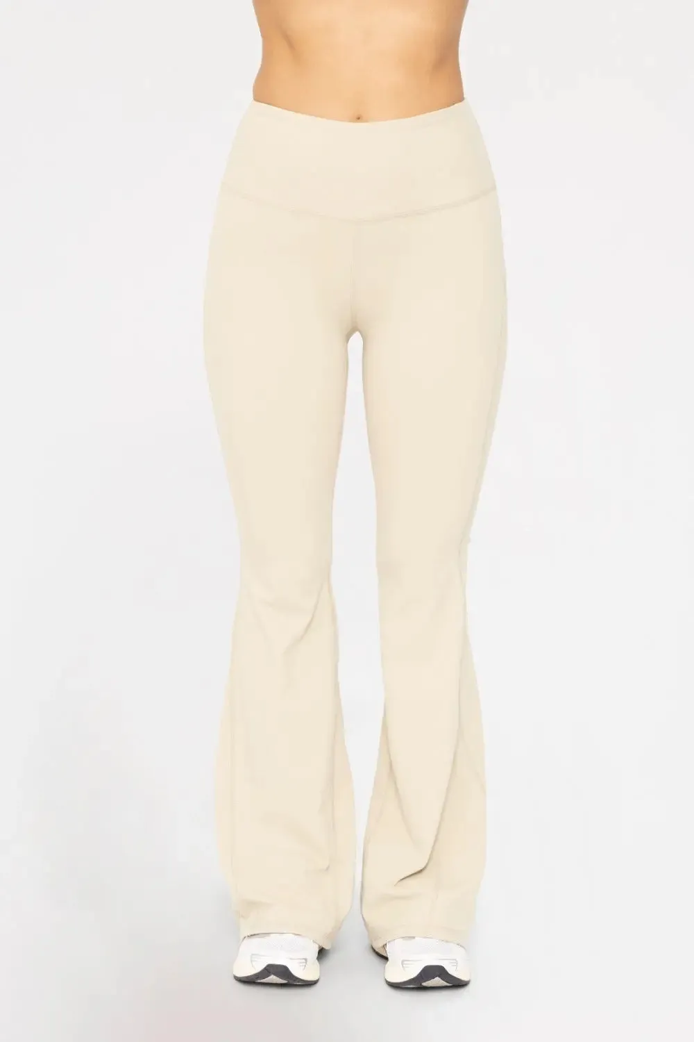 Mono B High-Waisted Flare Leggings  Sculpting, Stretchy & Ultra-Flattering