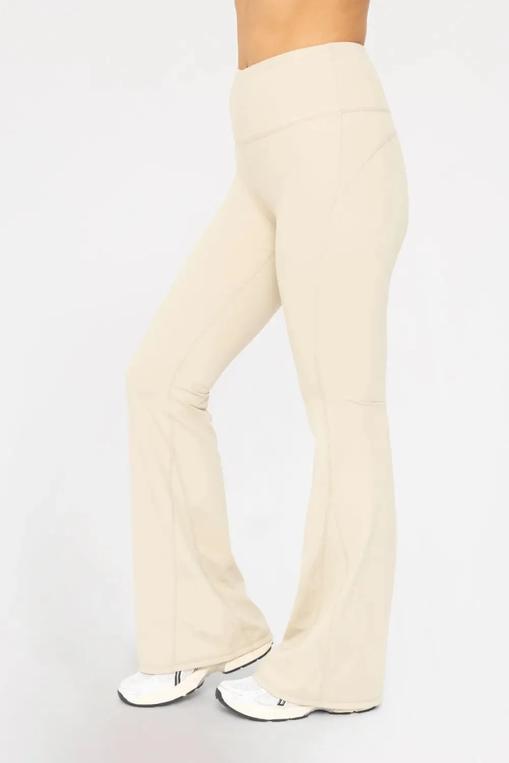 Mono B High-Waisted Flare Leggings  Sculpting, Stretchy & Ultra-Flattering