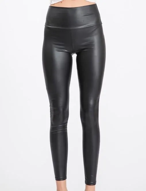 PLUS Spandex Faux Leather Leggings