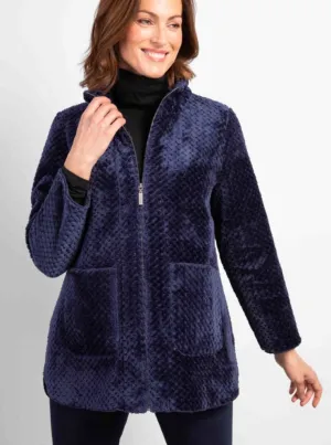 Sherpa Coat [Navy-42165]