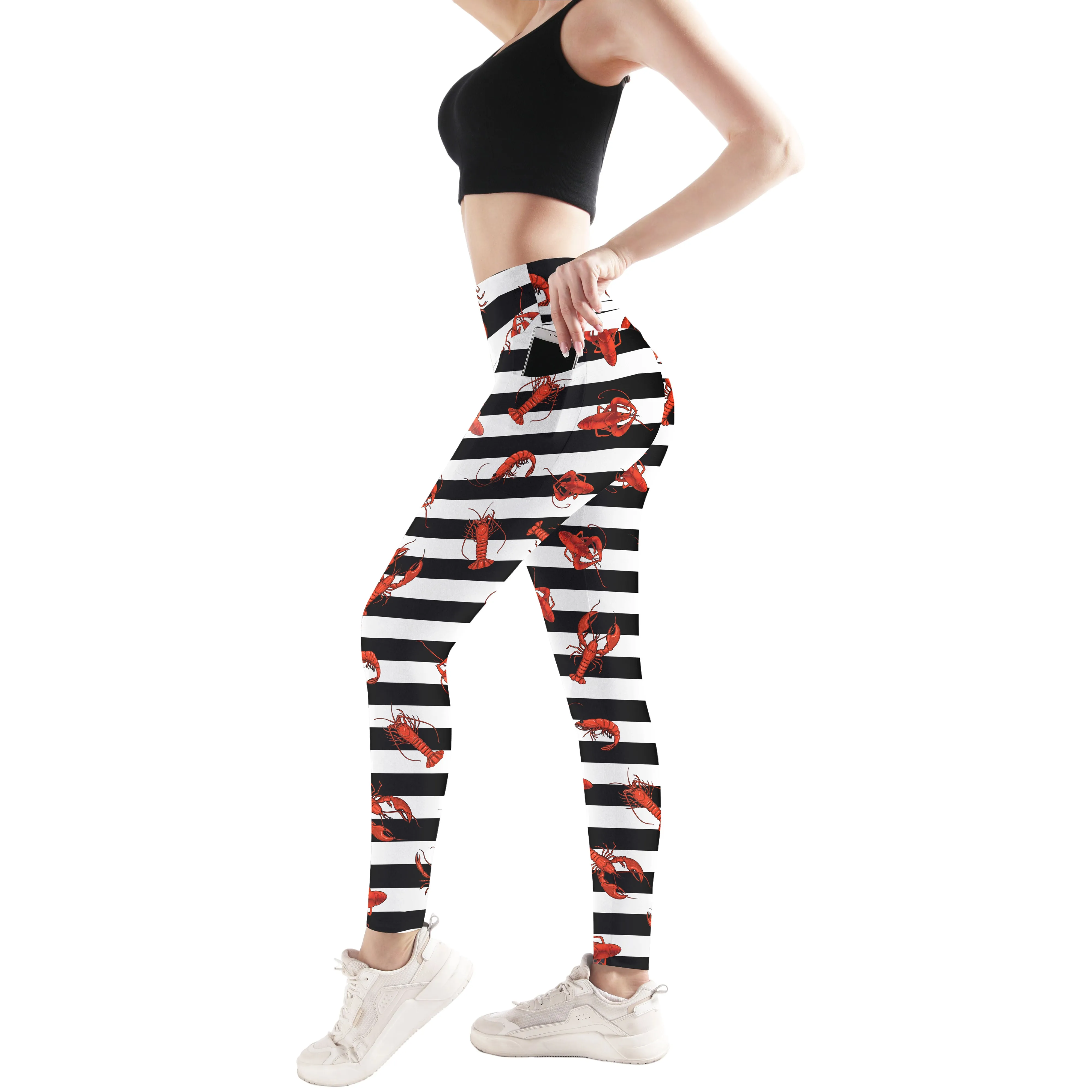 Spandex Leggings Adult - Crawfish