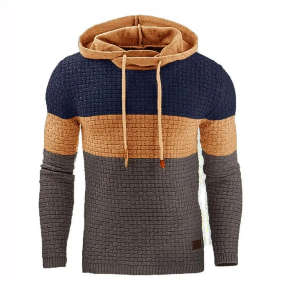 West Louis Designer Patchwork Streetwear Hooded Sweatshirt